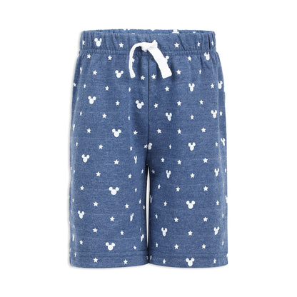 Disney Mickey Mouse Boys T-Shirt and Shorts Set for Little Kids – Blue/Grey