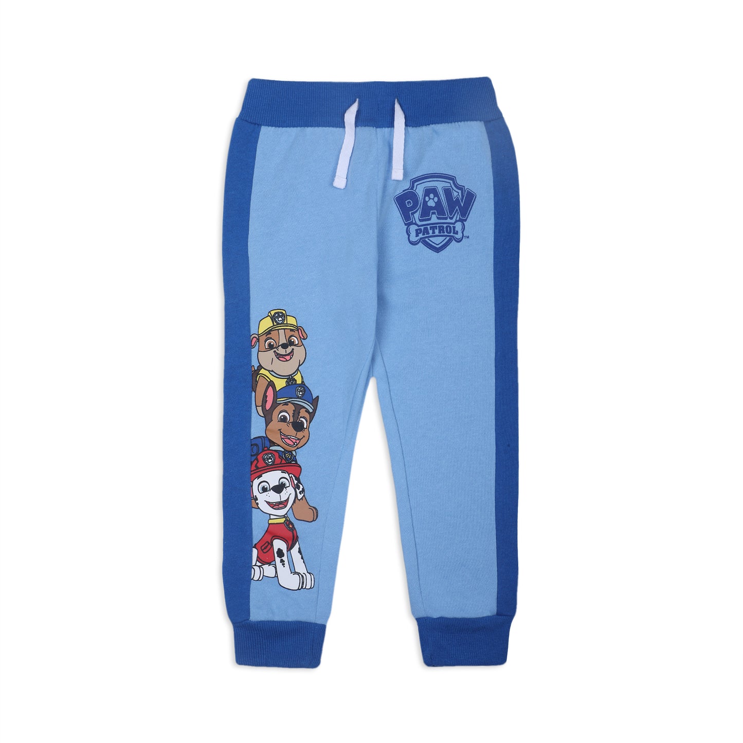 Nickelodeon Paw Patrol Marshall, Rubble and Chase Boys' Jogger Pants 2 Pack for Toddler and Little Kids – Blue/Grey