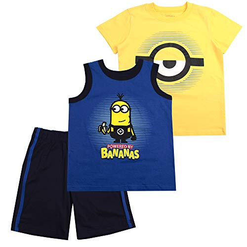 Minions Boys 3-Piece Shirts and Short Set