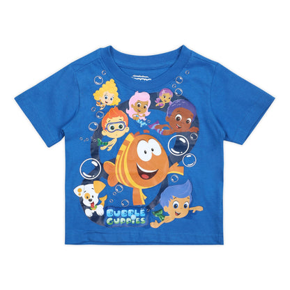 Nickelodeon Bubble Guppies Boys Short Sleeve Tee for Toddler - Blue