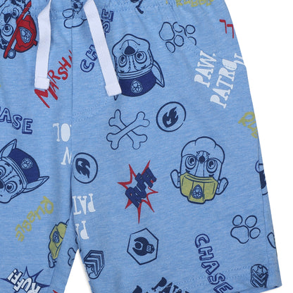 Nickelodeon Paw Patrol 2 Pack Shorts Set for Boys, Superhero Pups Printed Shorts Set