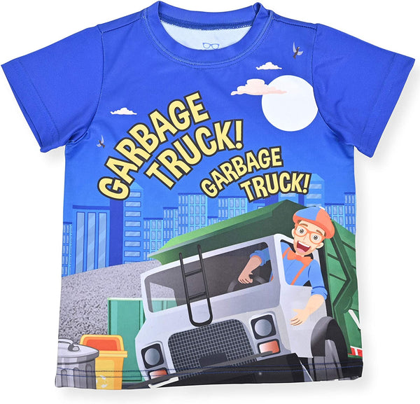 Blippi Boy's Short Sleeve Print Tee Shirt