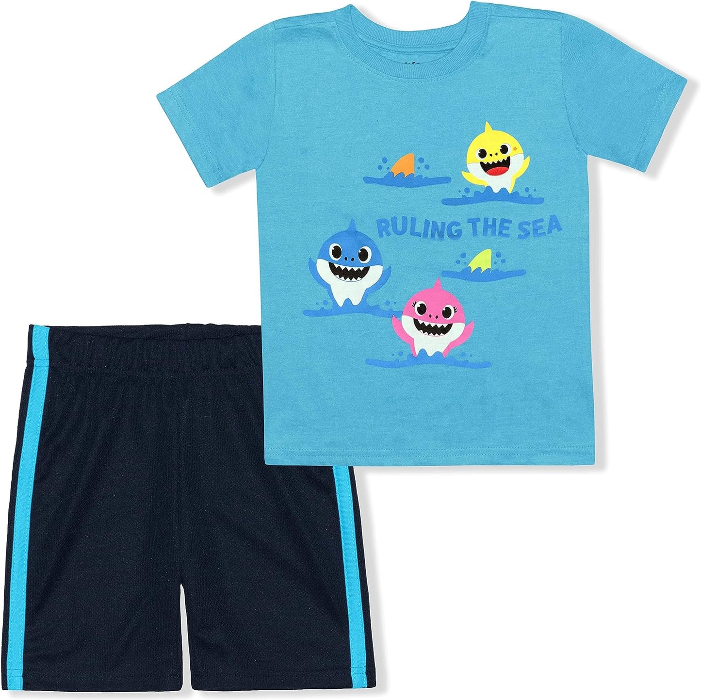 Nickelodeon Baby Shark Boys? T-Shirt and Short Set for Toddler ? Blue/Navy