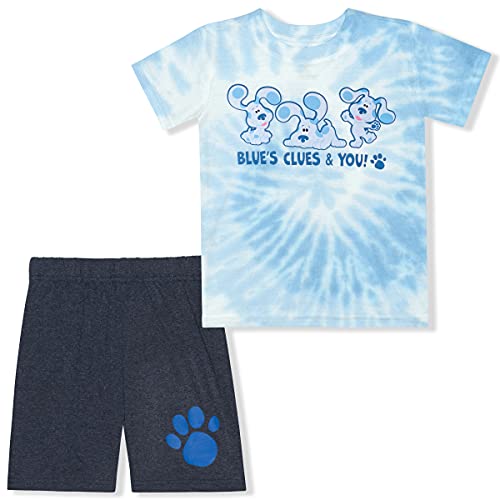 Nick Jr. Blues Clues Boys T-Shirt and Shorts Set for Toddlers – Blue/Grey