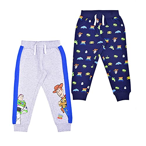 Disney Toy Story Boys’ 2 Pack Joggers for Toddler and Little Kids - Blue/Navy