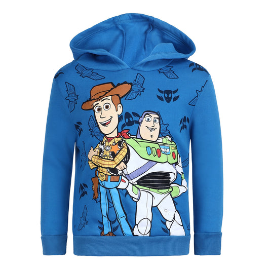 Disney Toy Story Woody and Buzz Lightyear Boys? Pullover Hoodie for Toddler, Little and Big Kids - Blue