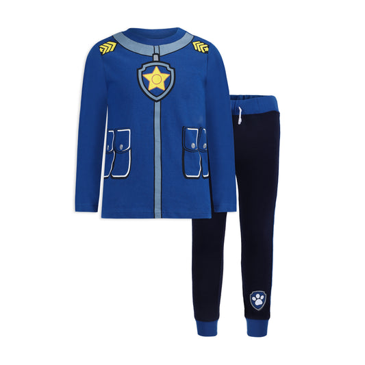 Nickelodeon Paw Patrol Boys Chase, Rubble or Marshall Long Sleeve T-Shirt and Jogger Set for Toddler and Little Kids