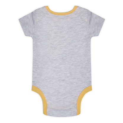 Disney Lion King Simba, Timon and Pumbaa Boys’ 5 Pack Bodysuits for Newborn and Infant – Yellow/Green/Grey
