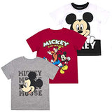 Mickey Mouse Friends Boys' T-Shirt (Pack of 3) White