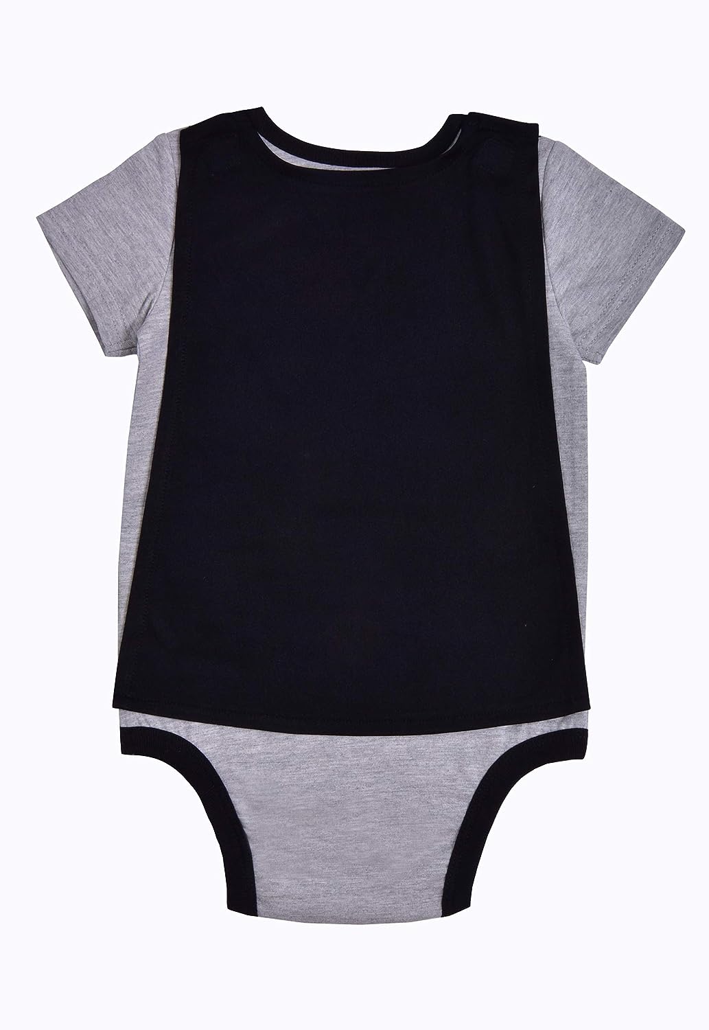 BATMAN Boys? Bodysuit With Cape and Hat Set for Newborn and Infant ? Grey/Black