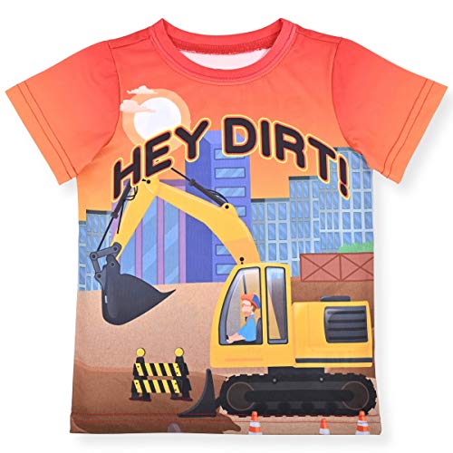 Blippi Boys’ Short Sleeve T-Shirt for Infant and Toddler – Blue/Orange