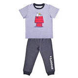 Peanuts Snoopy Boys’ T-Shirt and Jogger Pants Set for Infant and Toddler – Grey