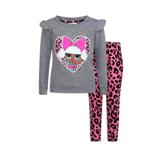 L.O.L Dolls Surprise Dress up 2pc Legging Set Outfit for Girls