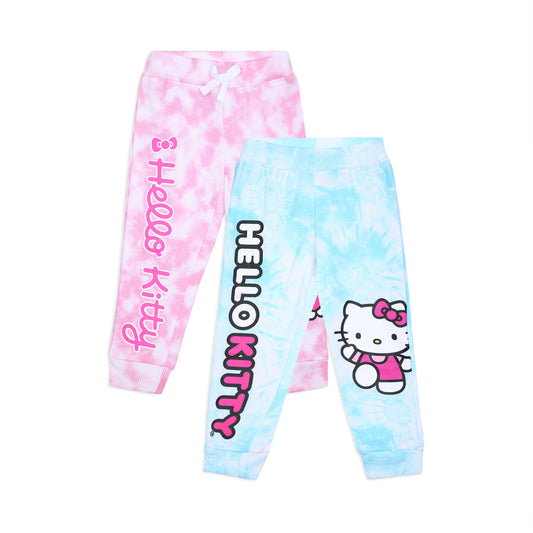 Hello Kitty Girls’ 2 Pack Joggers for Infant, Toddler, Little and Big Kids – Pink/Blue