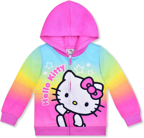 Hello Kitty Girls? Zip-Up Hoodie for Infant, Toddler, Little and Big Kids ? Multicolor