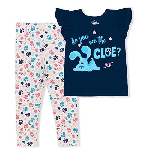 Nickelodeon Blue?s Clues Girls? T-Shirt and Leggings Set for Toddler ? Navy/White