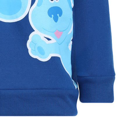 Nickelodeon Blues Clues Boys Half Zip Up Pullover Hoodie for Infant and Toddler - Blue/Orange