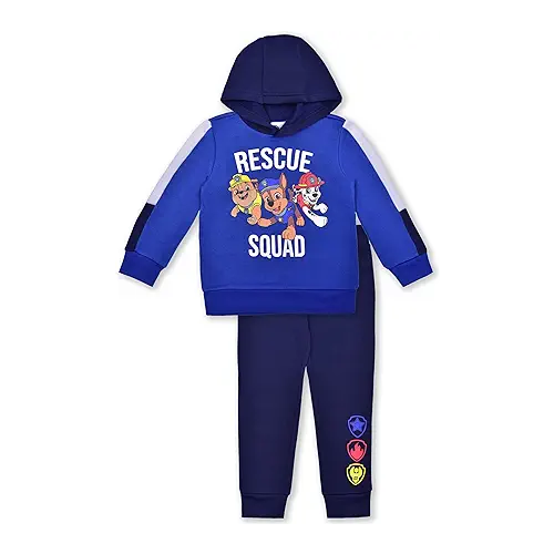 Nickelodeon Paw Patrol Chase, Marshall and Rubble Boys Hoodie and Jogger Pants for Toddler and Little Kids ? Blue/Navy