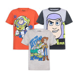 Disney Toy Story Boys' T-Shirt (Pack of 3) Beige