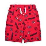 Marvel Spiderman Boys’ 2 Pack Shorts for Toddler and Little Kids – Red/Grey