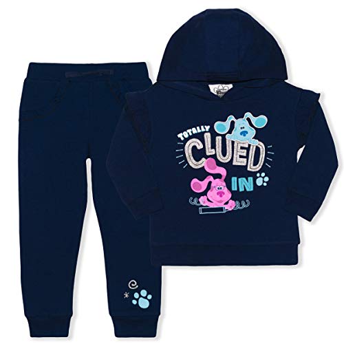 Nickelodeon Blues Clues Girls Pullover Hoodie and Jogger Pants Set for Toddler - Blue