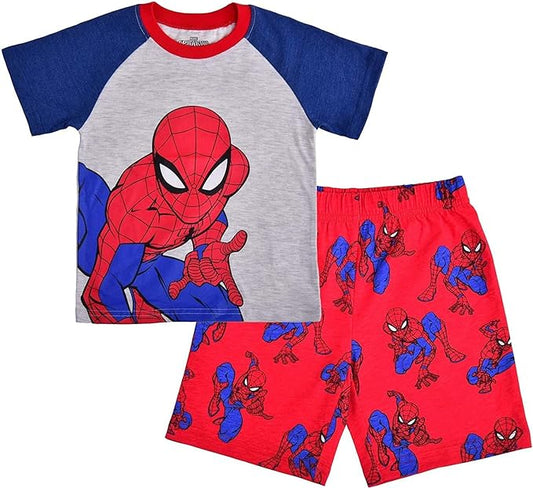 Marvel Spiderman Boys' T-Shirt and Short Set - Red