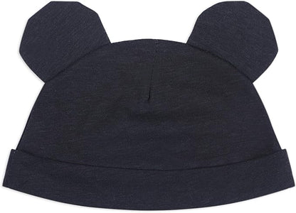 Disney Mickey Mouse Boys’ Bodysuit and Cap Set for Newborn and Infant – Black