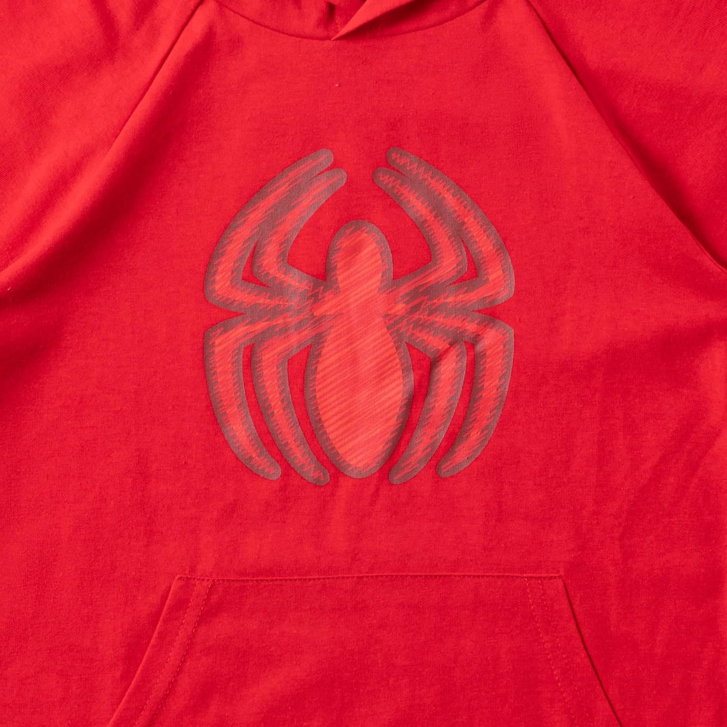 Marvel Spiderman Boys' 3 Piece Hoodie T-Shirt, T-Shirt and Short Set for Big Kids - Red