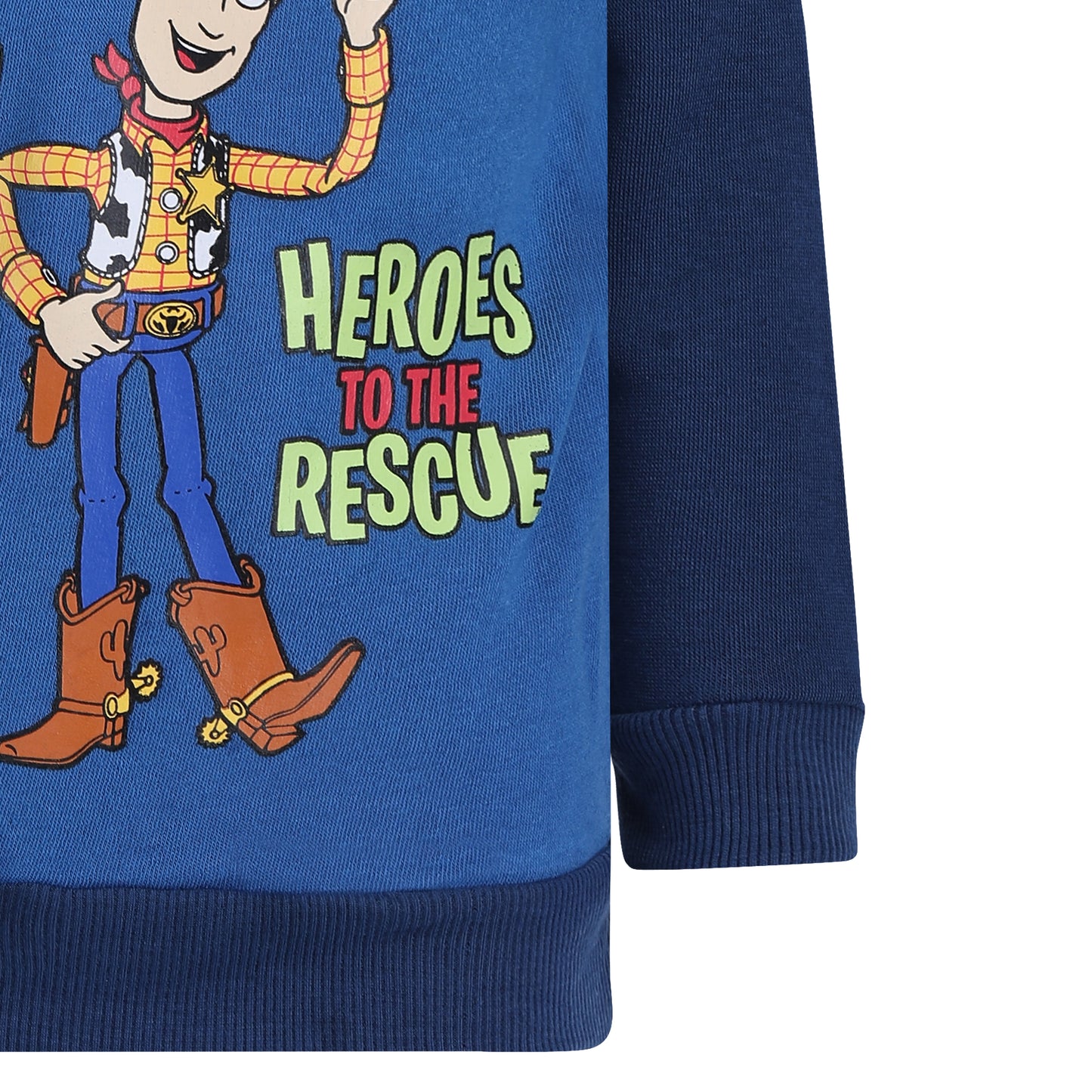 Disney Toy Story Boys Half Zip Up Hoodie for Toddler and Little Kids – Blue/Navy