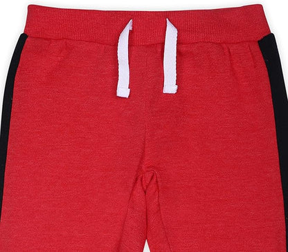 Disney Mickey Mouse Boys’ 2 Pack Jogger for Toddler and Little Kids – Red/Grey