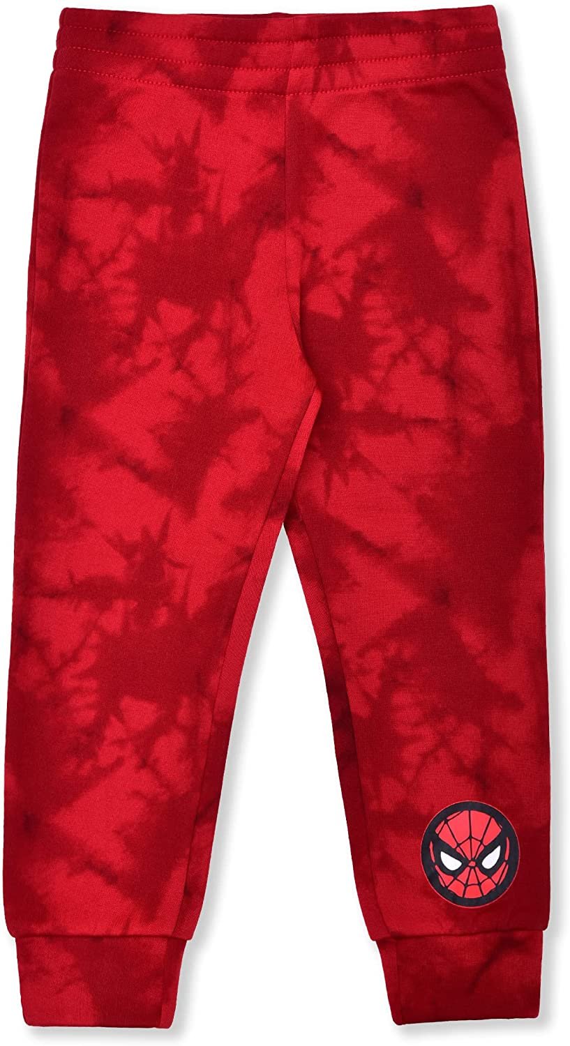 Marvel Spiderman Boys Hoodie and Joggers Set for Toddler and Little Kids – Red
