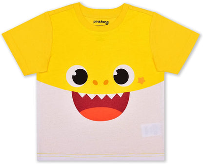 Baby Shark Nickelodeon 2 Piece T-Shirt and Jogger Sweatpants For Boy Infant, Toddler and Little Kids - Blue/Yellow