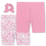 Young Hearts Girls’ 2 Pack Shorts and Scrunchie for Toddler, Little and Big Kids