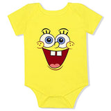 Nickelodeon SpongeBob SquarePants Baby Boys Short Sleeve Bodysuit for Infant – Yellow