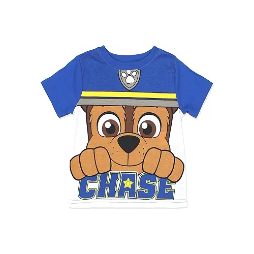 Paw Patrol Nickelodeon Boys? Chase or Marshall Tees for Toddler ? Blue/Red/White