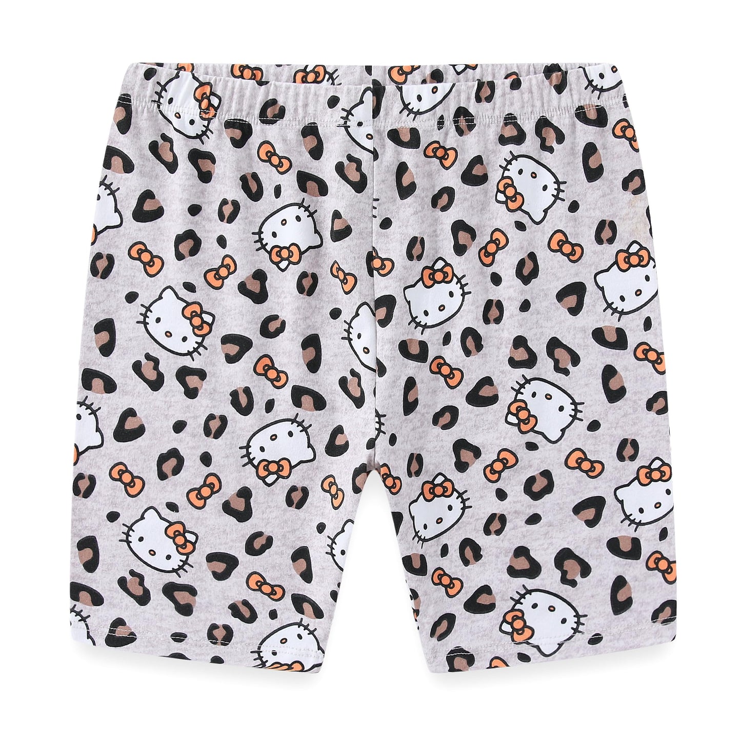 Hello Kitty Sanrio Girls 2 Piece Short Sleeve T-Shirt and Bike Shorts Set for Big Kids