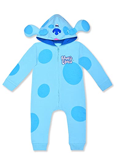 Nickelodeon Blue’s Clues & You! Boys’ Zip Up Hooded Coverall for Newborn and Toddler - Blue