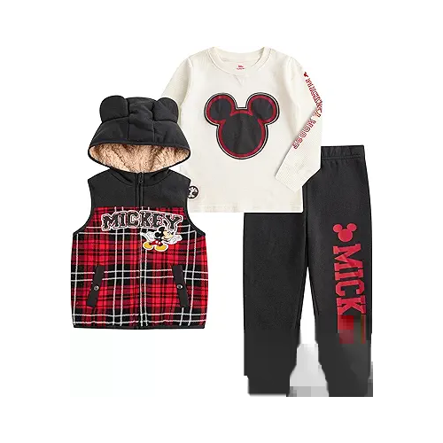 Disney Mickey Mouse Boys Vest Set Black