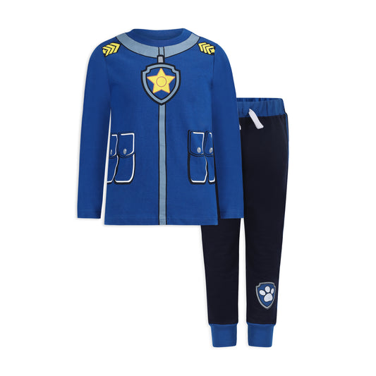 Nickelodeon Paw Patrol Boys Chase, Rubble or Marshall Long Sleeve T-Shirt and Jogger Set for Toddler and Little Kids