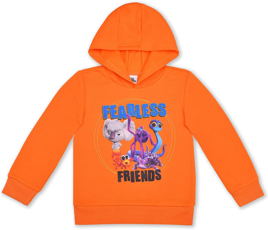 Back To The Outback Maddie, Pretty Boy, Nigel, Zoe and Frank Boys? Hoodie for Toddler and Little Kids - Orange