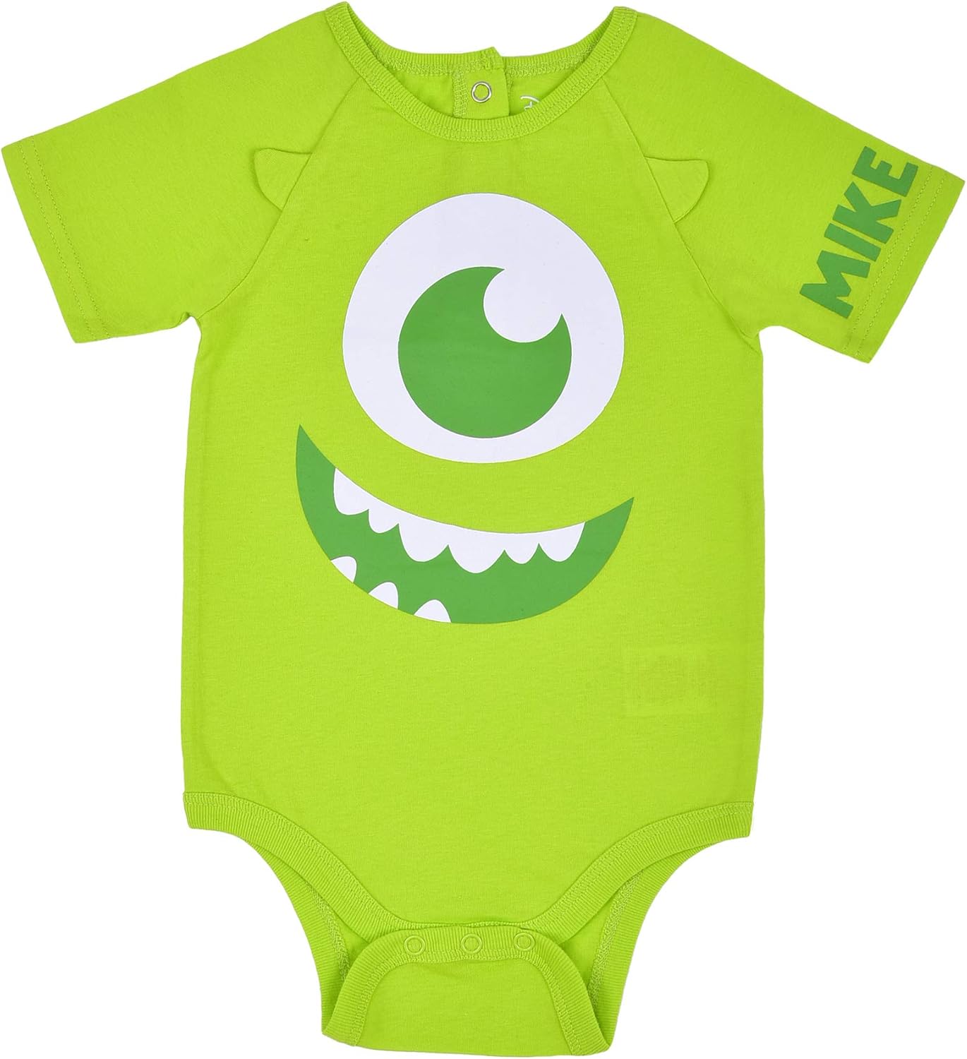 Disney Monsters Inc Mike Wazowski and James Sullivan Boys Costume Bodysuit and Cap Set for Newborn and Infant ? Blue/Green