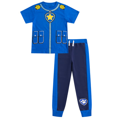 Nickelodeon Paw Patrol Boys Chase, Marshall and Rubble T-Shirt and Jogger Pants Set for Toddler and Little Kids