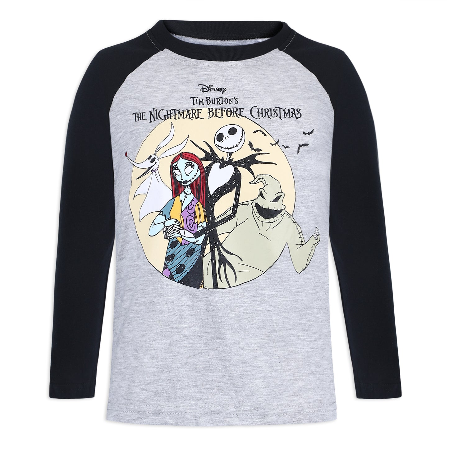 Disney’s Nightmare Before Christmas 2 Pack Long Sleeves Raglan Tee Shirt Set for Boys