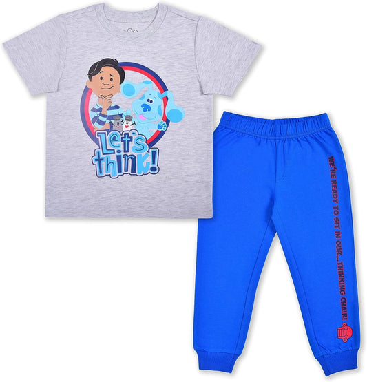 Nickelodeon Blue?s Clues Boys T-Shirt and Jogger Set for Toddler ? Grey/Blue