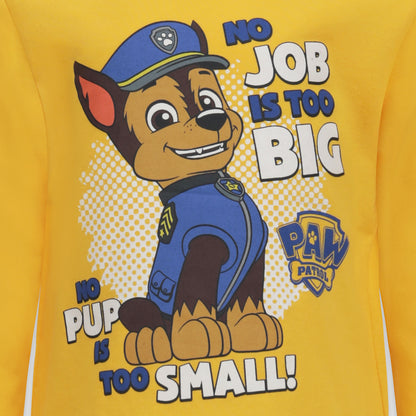 Nickelodeon Paw Patrol Boys' Long Sleeve Tee, Vest and Jogger Pants Set for Toddler and Little Kids – Blue/Navy/Yellow