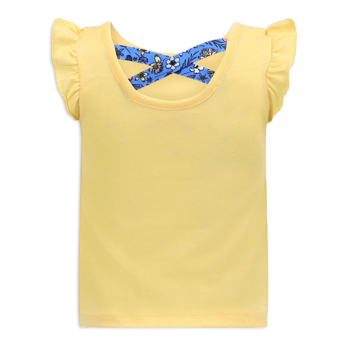 Disney Princess Belle Girls 3 Piece Shirts and Short Set for Infant, Toddler and Little Girls - Yellow/Blue/White