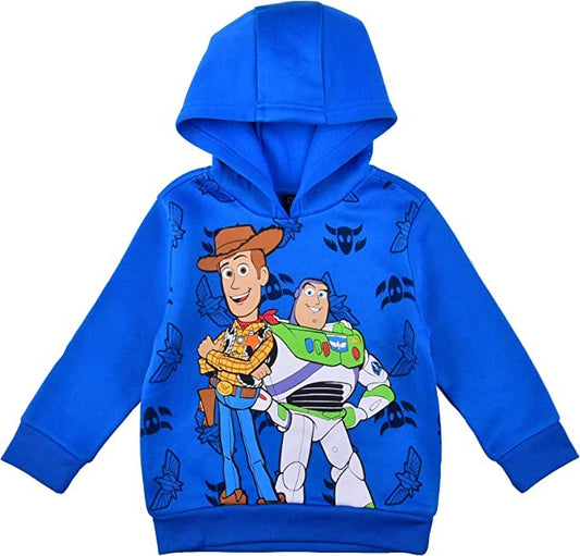 Disney Toy Story Woody and Buzz Lightyear Boys? Pullover Hoodie for Toddler, Little and Big Kids - Blue