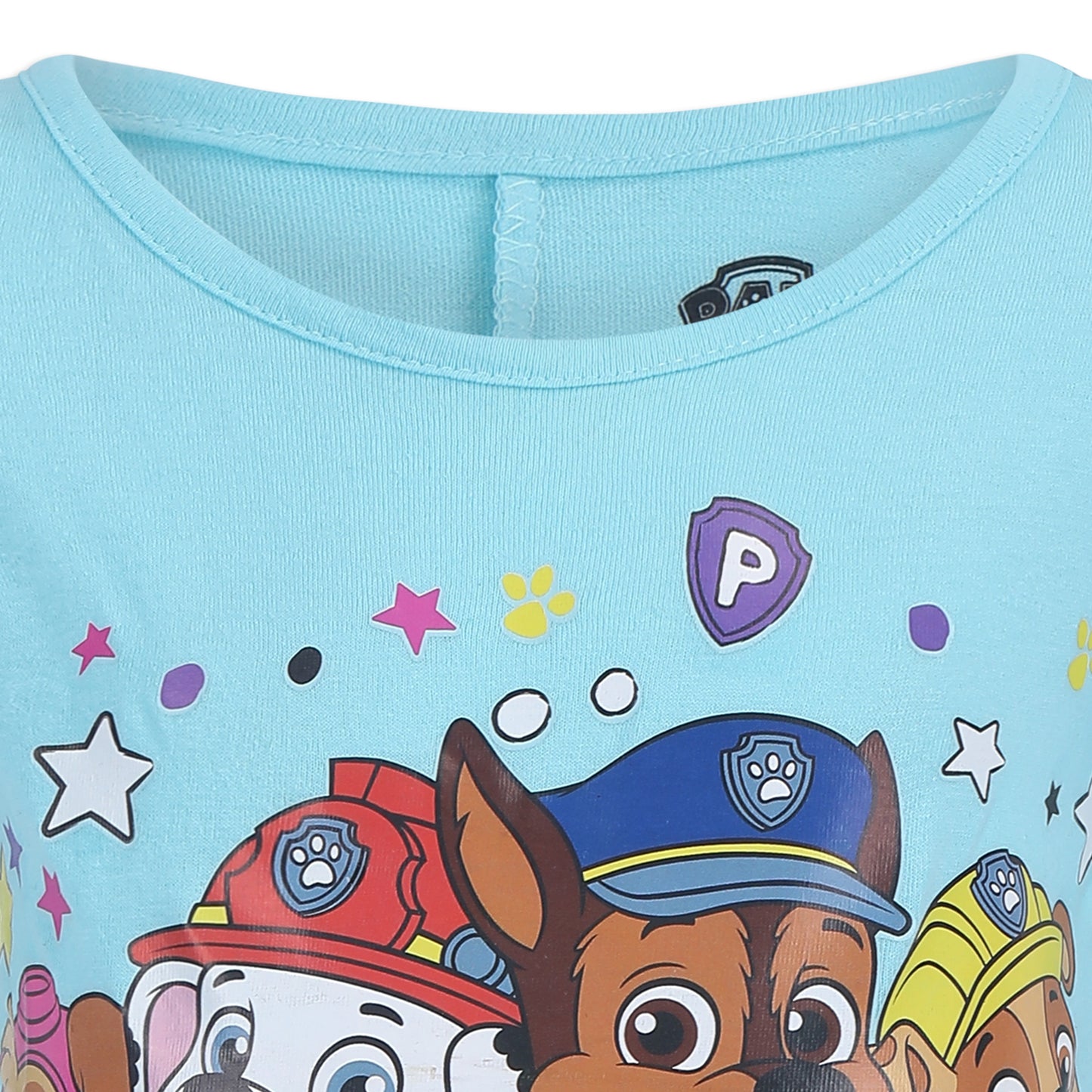 Nickelodeon Paw Patrol Girls Short Sleeve T-Shirt for Toddler and Little Kids - Grey/Pink/White/Blue