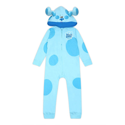 Nickelodeon Blue’s Clues & You! Boys’ Zip Up Hooded Coverall for Newborn and Toddler - Blue