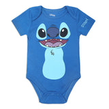 Disney Lilo and Stitch Baby Boys’ Bodysuit Costume and Cap for Newborn and Infant – Blue